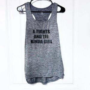 CHAMPION TANK TOP A TIGHTS AND TEE KINDA GIRL SLEEVELESS  SIZE SMALL